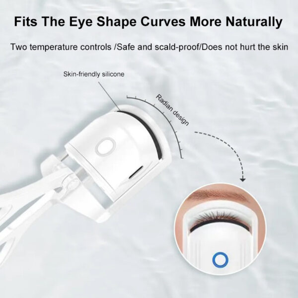 Portable Heated Eyelash Curler – Rechargeable Electric Lash Styling Tool - Image 5