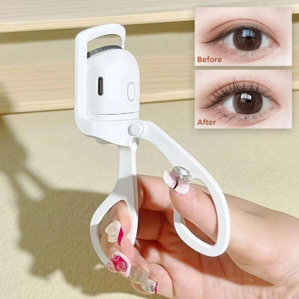 Portable Heated Eyelash Curler – Rechargeable Electric Lash Styling Tool - Image 9